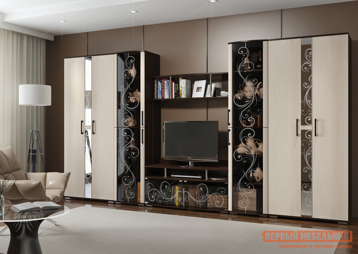 Гостиная  Флоренция Венге / Дуб Атланта