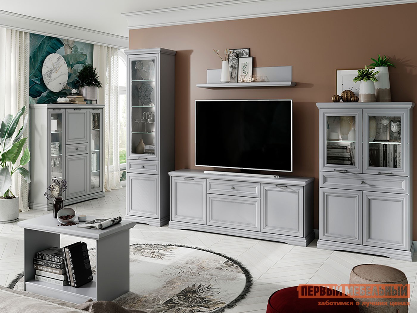 Гостиная  Валенсия Серый