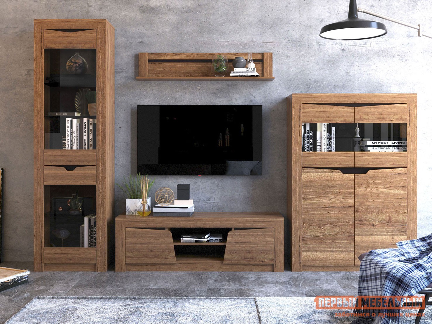 Гостиная  Гарда Дуб Галифакс Табак