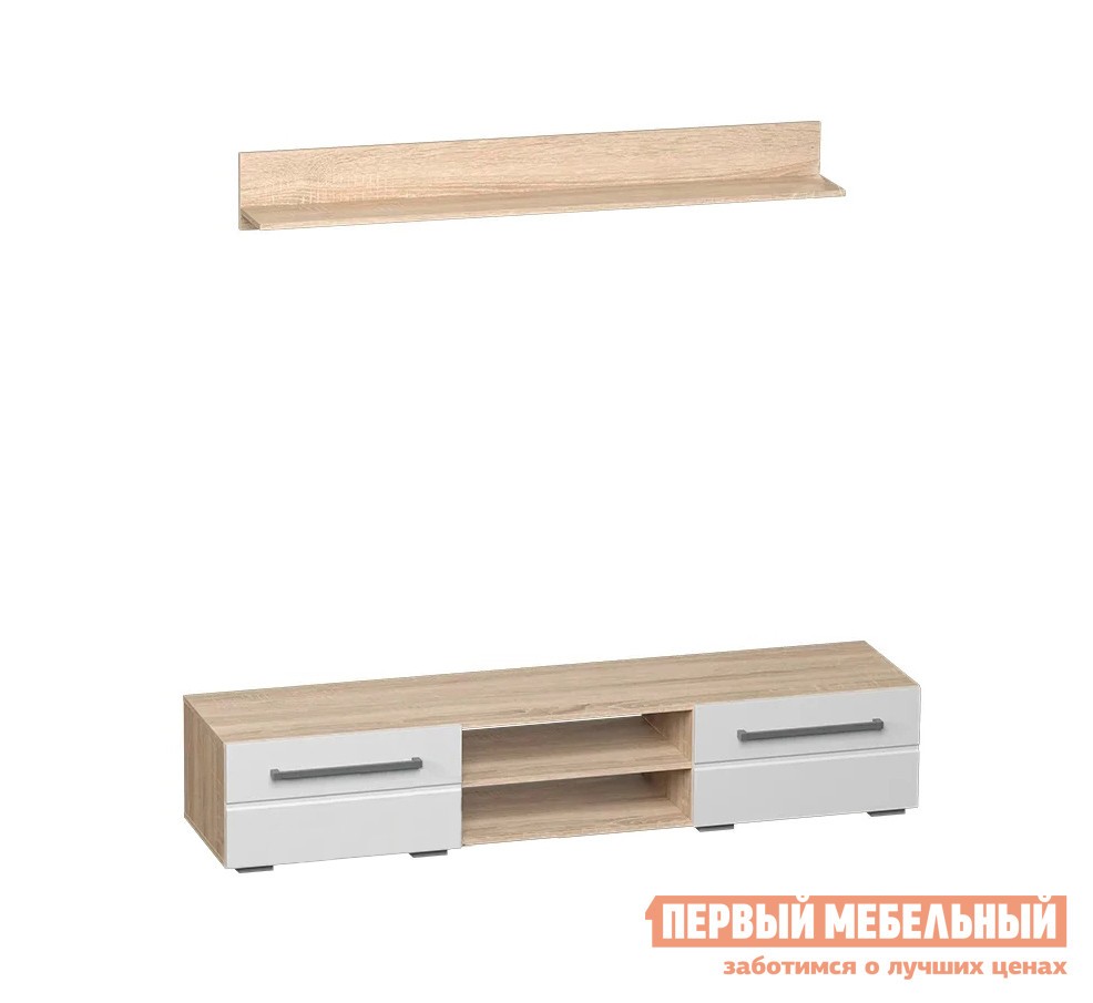 Гостиная  Милан Дуб Сонома / Белый глянец