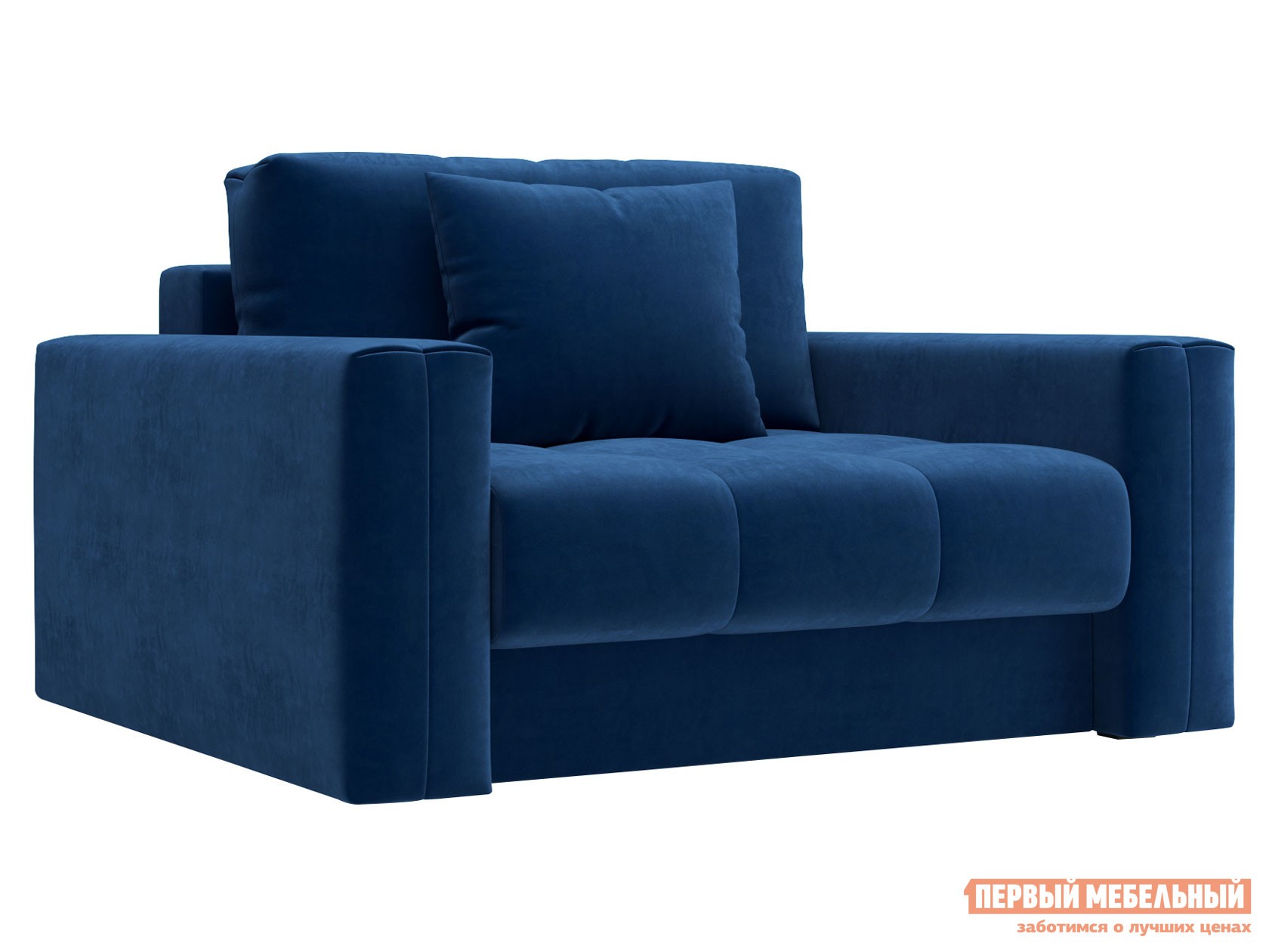 Кресло-кровать  Клермон Синий, велюр