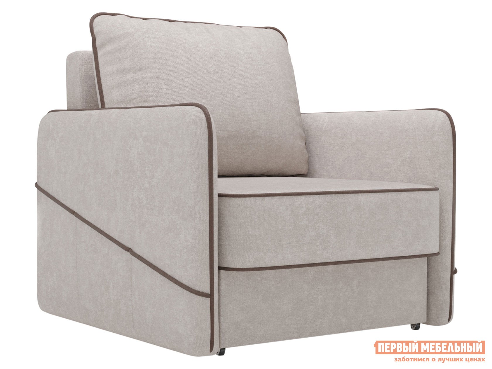 Кресло-кровать  Саймона Бежевый, велюр