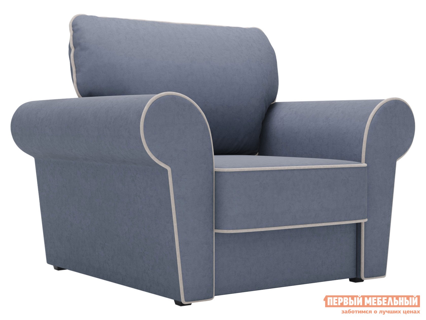 Кресло-кровать  Техас Темно-серый, велюр