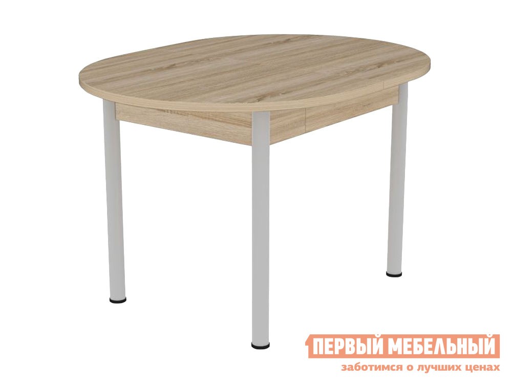 Кухонный стол  Квартет KM-0201 Дуб Сонома / Серый, металл