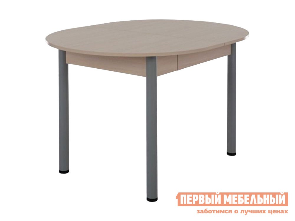 Кухонный стол  Квартет KM-0201 Дуб млечный / Серый, металл