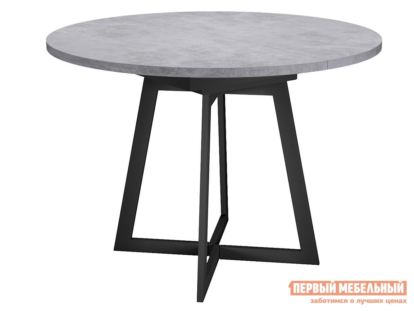 Кухонный стол  Dikline RDB100 Бетон / Черный, W
