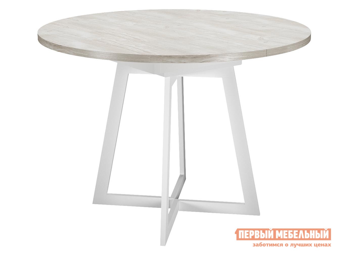 Кухонный стол  Dikline RDB100 Сосна Касцина / Белый, W