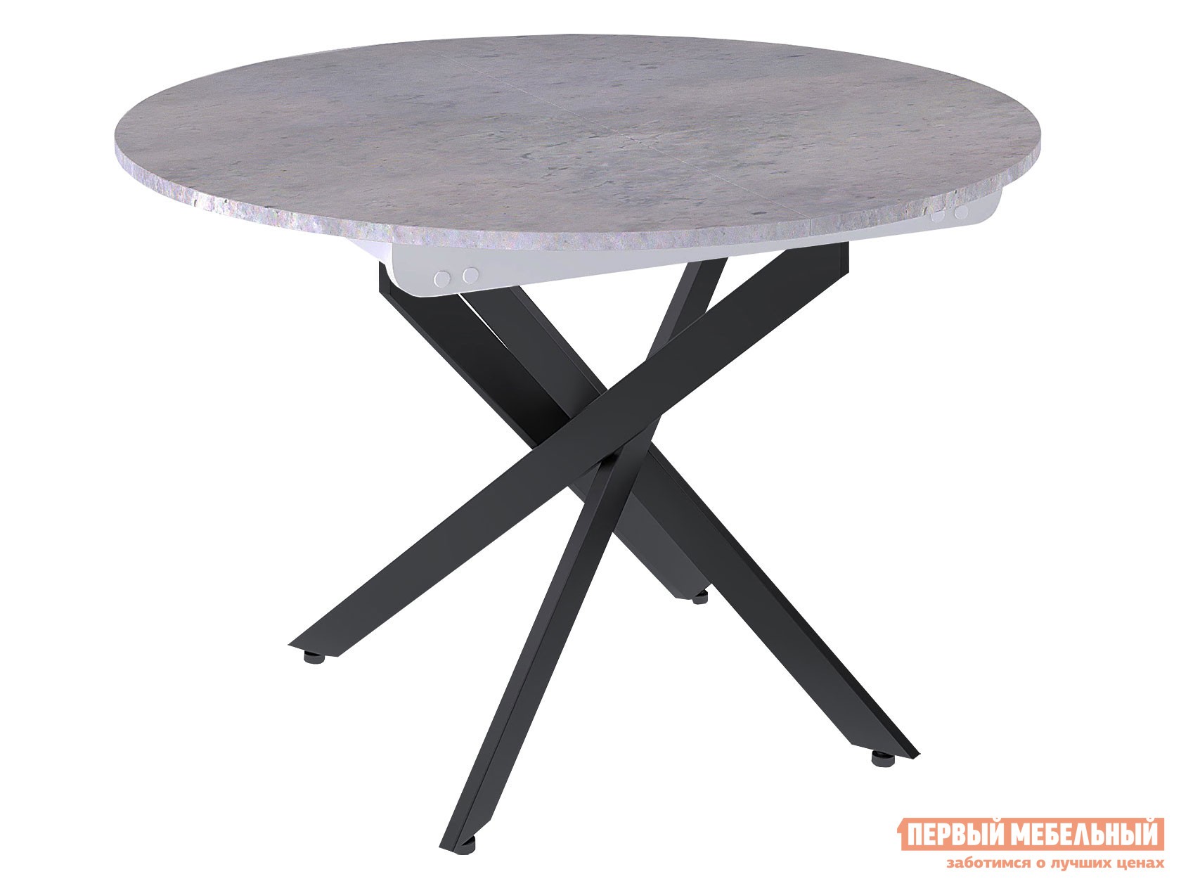 Кухонный стол  Dikline RDB100 Бетон / Черный