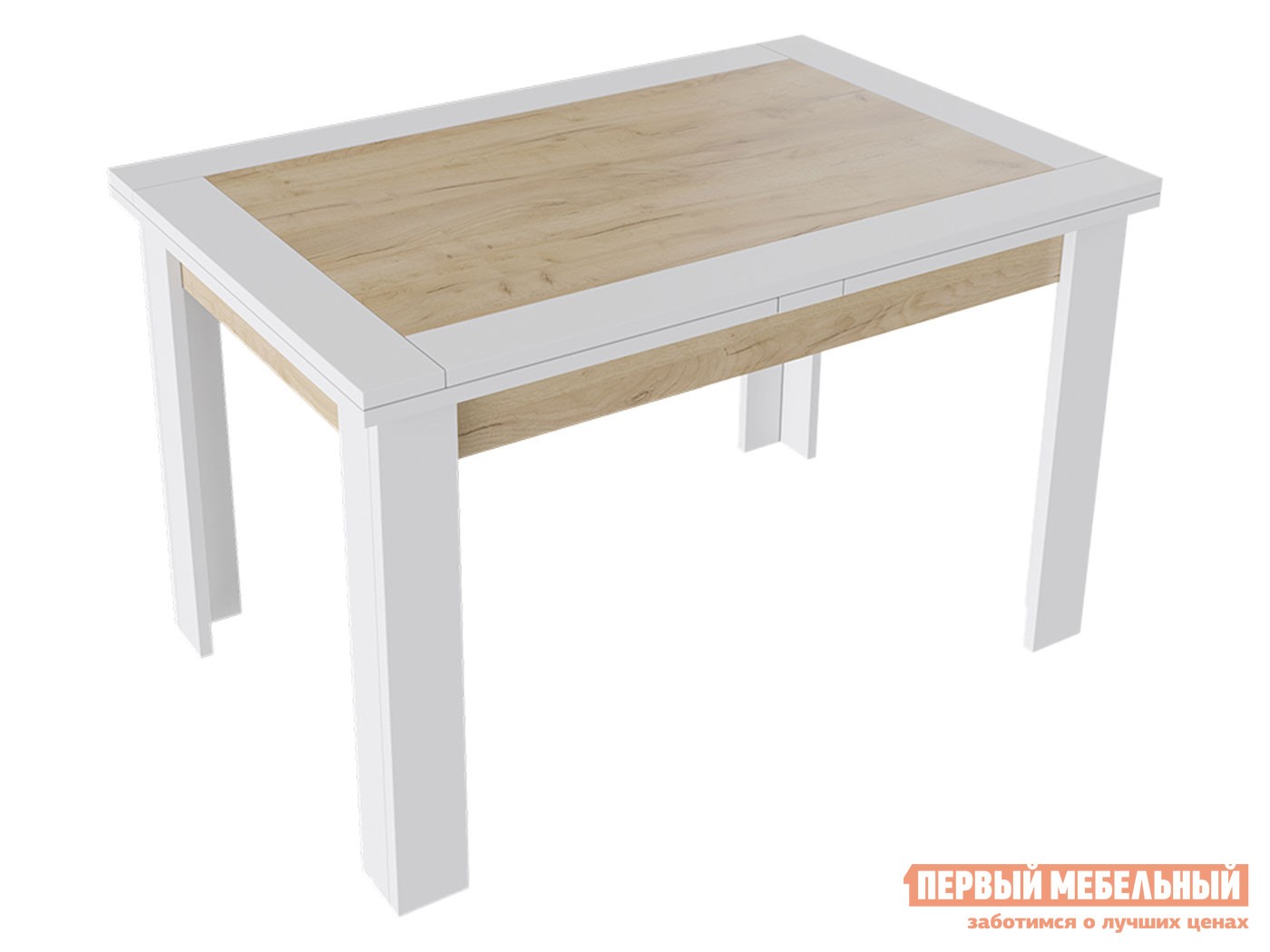 Кухонный стол  Хьюстон Белый / Дуб Крафт золотой, 1200 мм