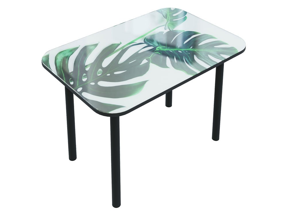 Кухонный стол  Берген ПМ-203.31 Монстера / Черный