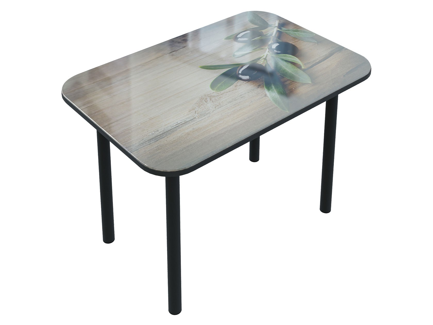 Кухонный стол  Берген ПМ-203.31 Олива / Черный