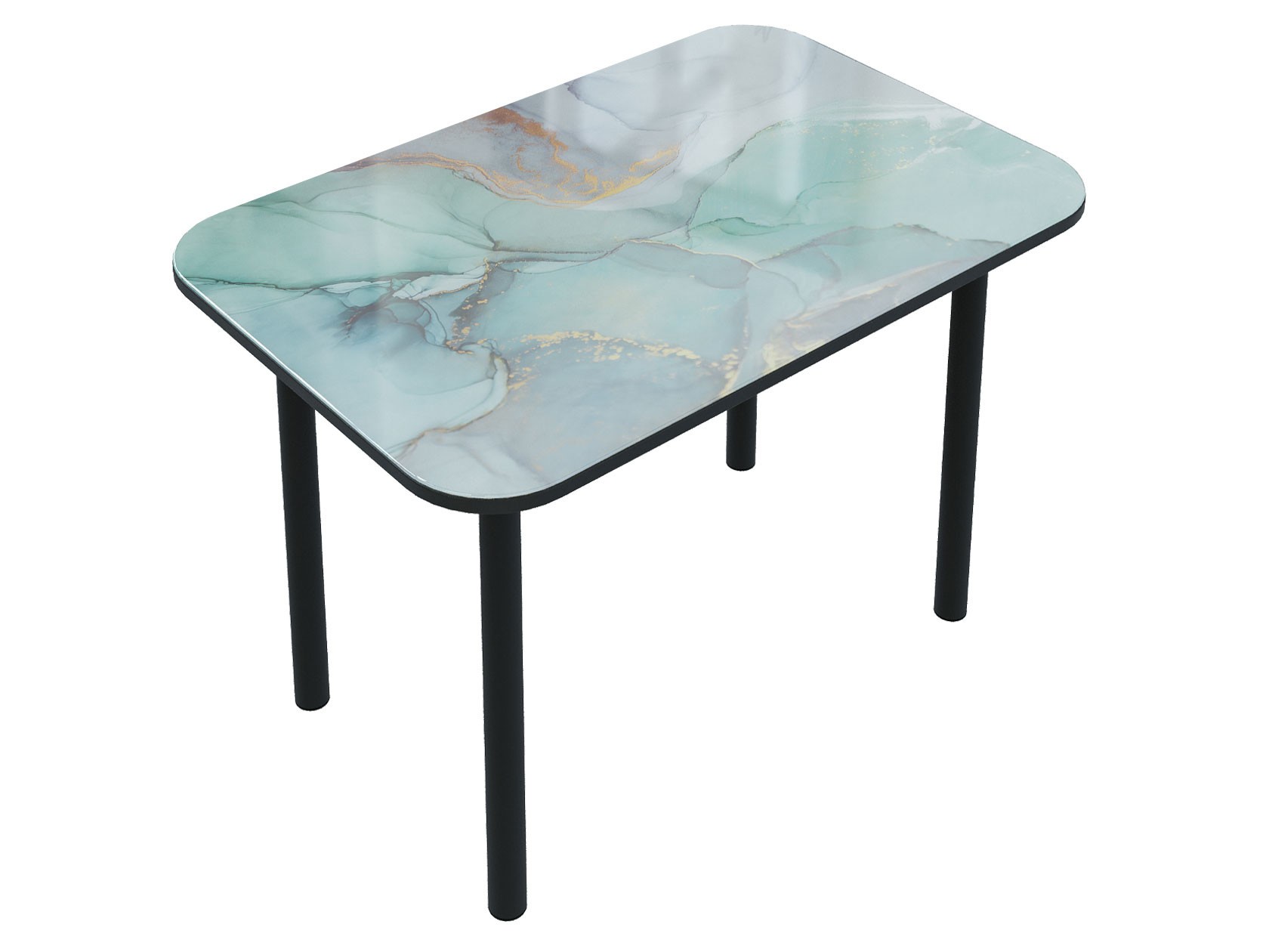 Кухонный стол  Берген ПМ-203.31 Фантазия / Черный