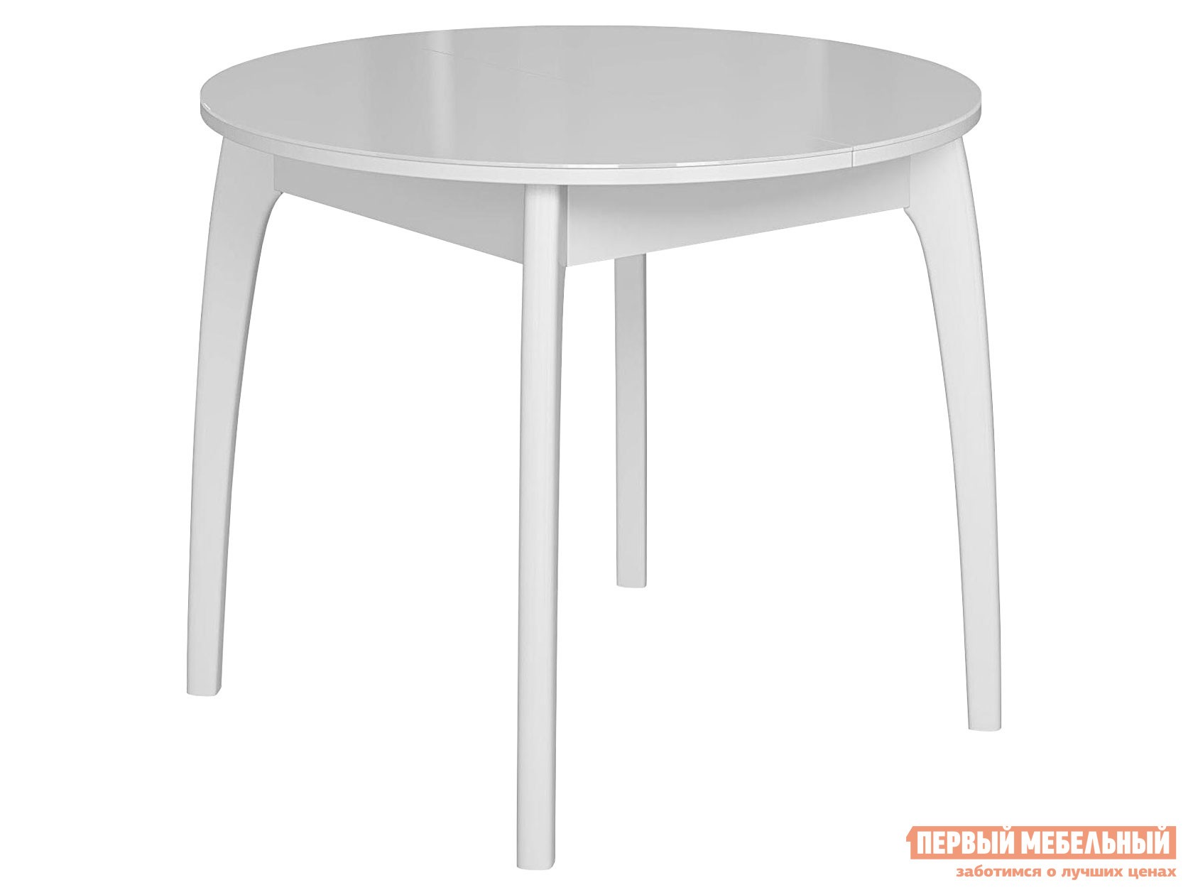 Кухонный стол  DikLine М46 Белый, стекло / Белый