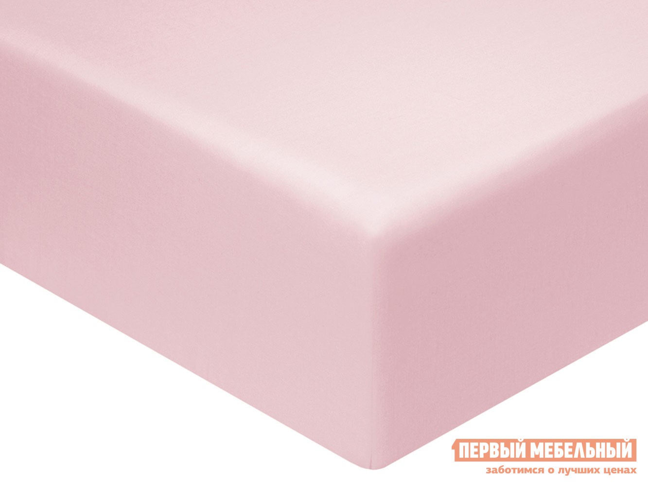 Простыня  Моноспейс светло-розовая Светло-розовый, сатин, 1500 Х 2150 мм