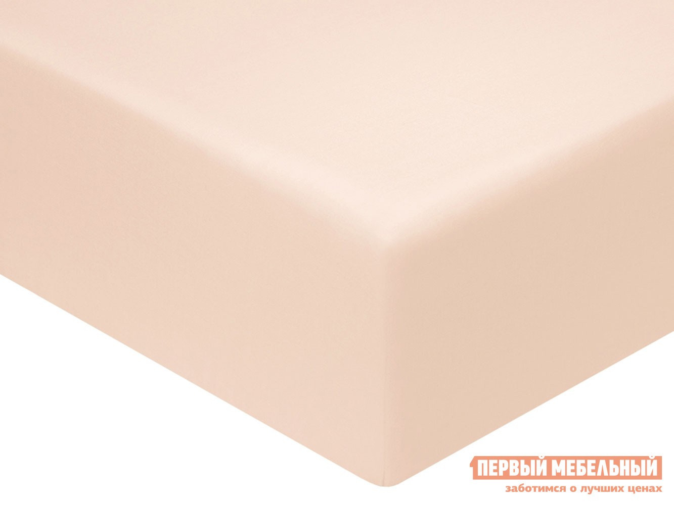 Простыня  Моноспейс пудровая 2200 х 2400 мм, Пудровый, сатин