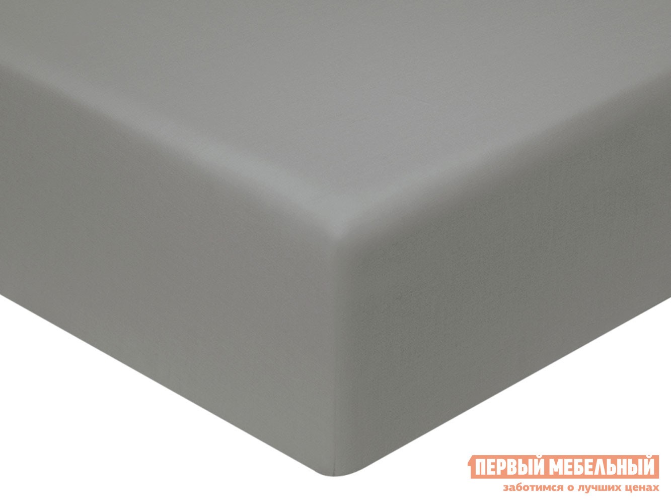 Простыня  Моноспейс антрацит на резинке 160х200х23 см, Антрацит, сатин