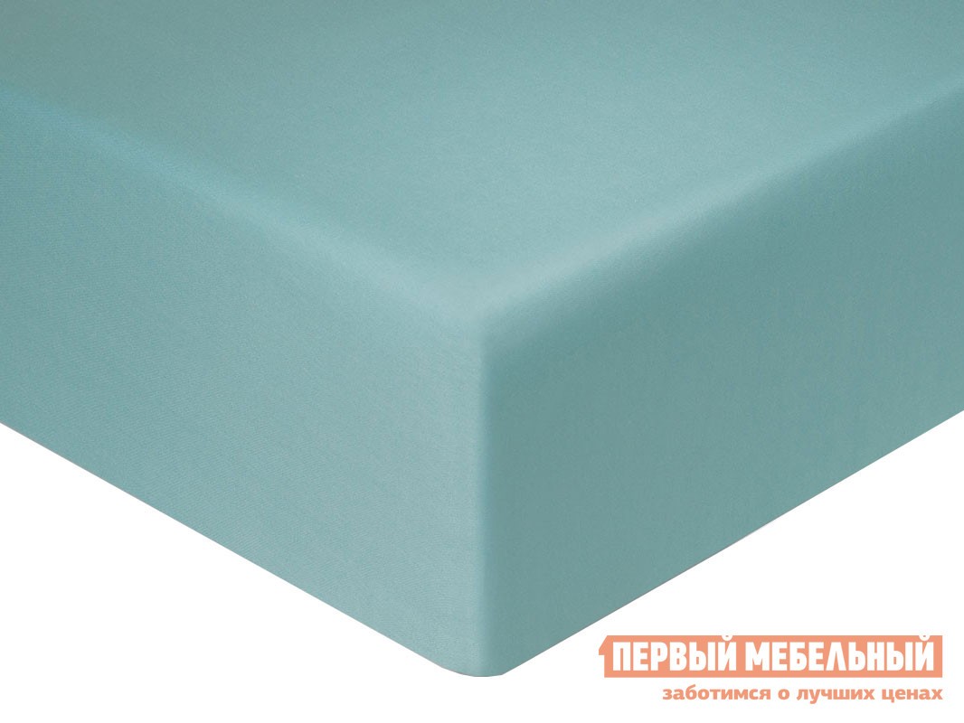 Простыня  Сатин бирюзовый Бирюзовый, сатин, 2000 х 2000 х 230 мм