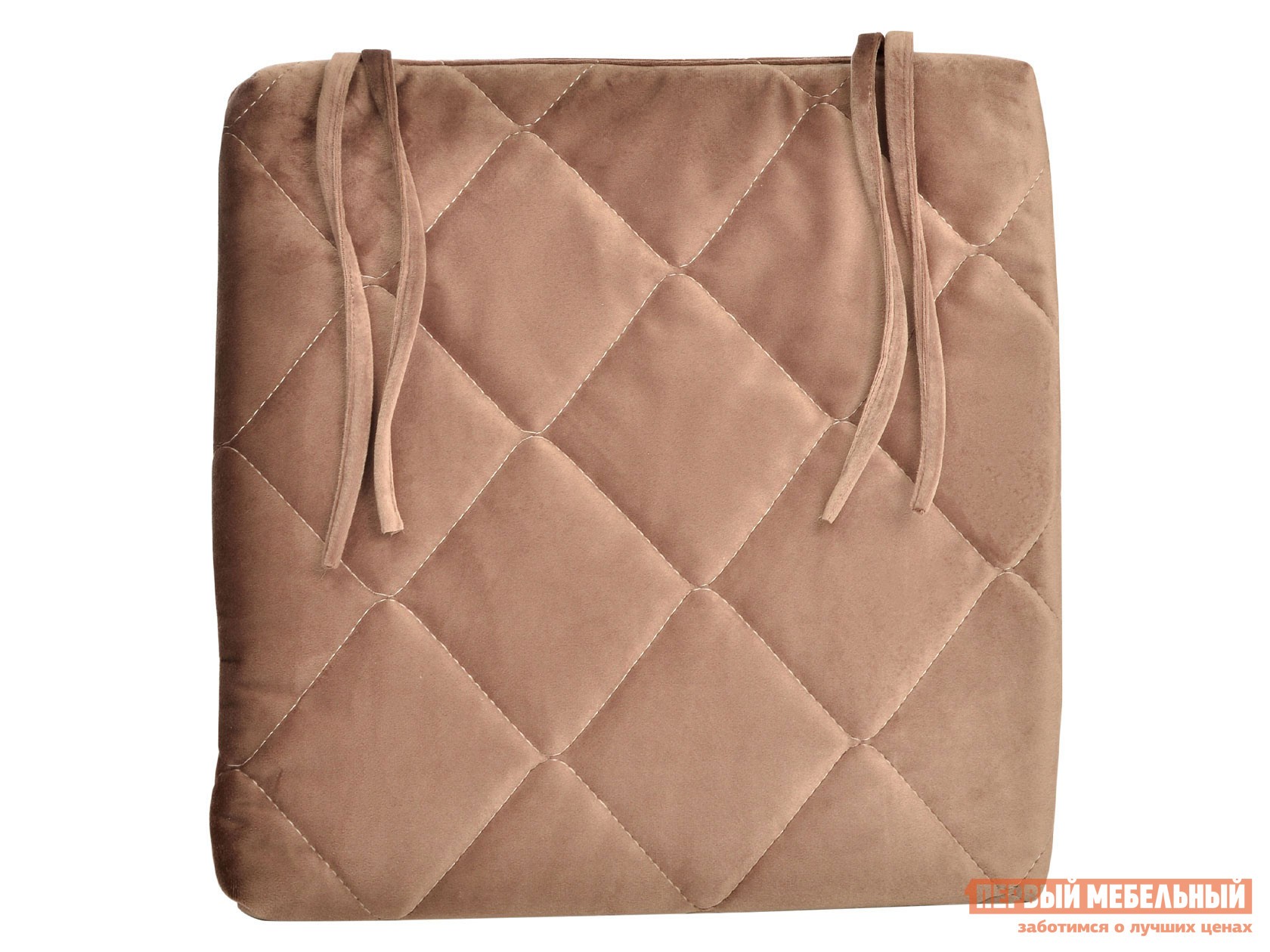 Подушка на стул  Франческа Коричневый, велюр