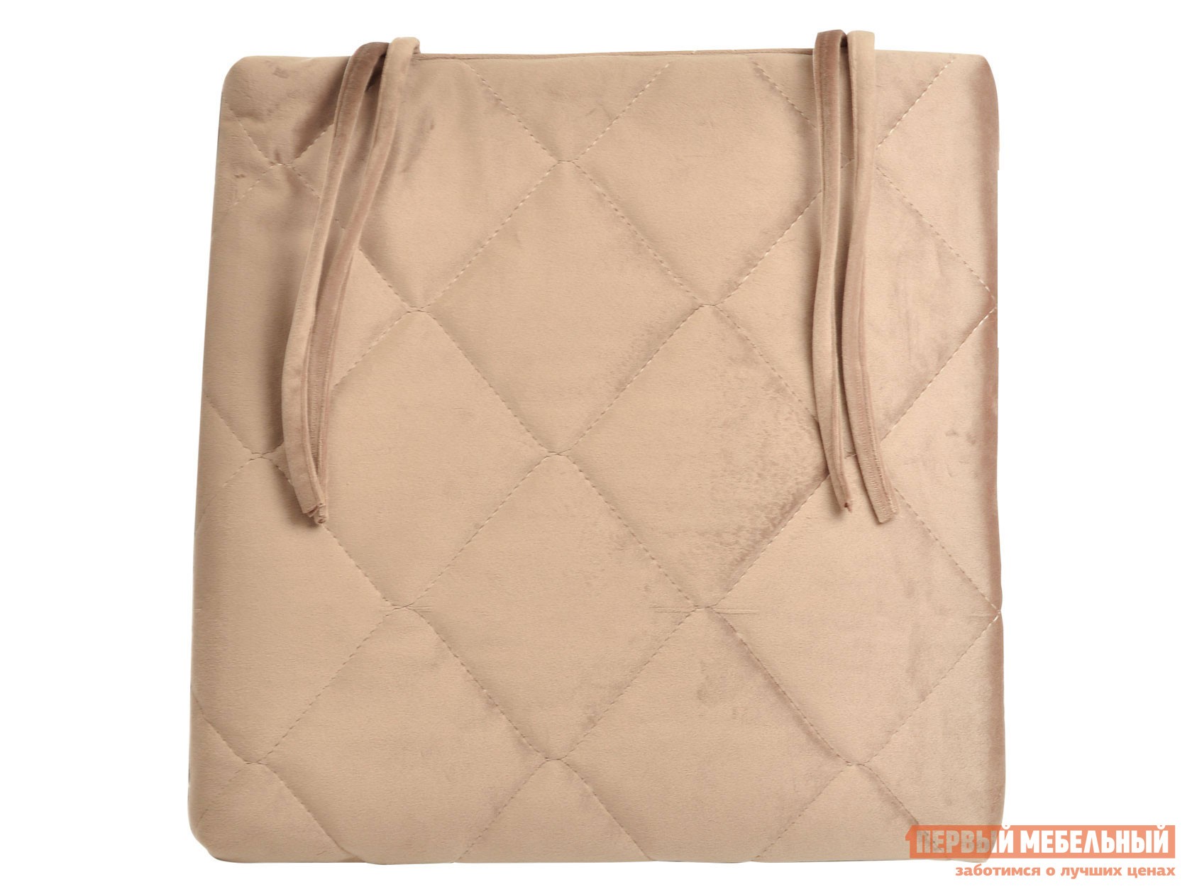 Подушка на стул  Франческа Песочный, велюр