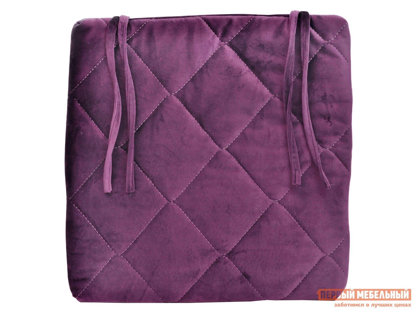 Подушка на стул  Франческа Фиолетовый, велюр