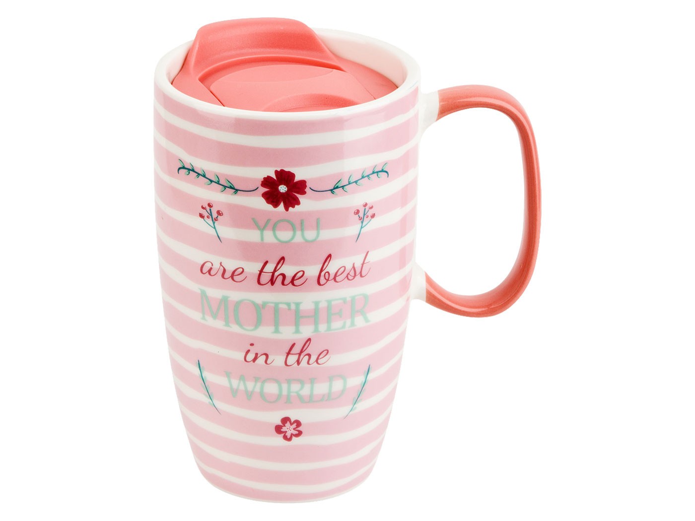 Кружка  Лучшая мама в мире Розовый, фарфор