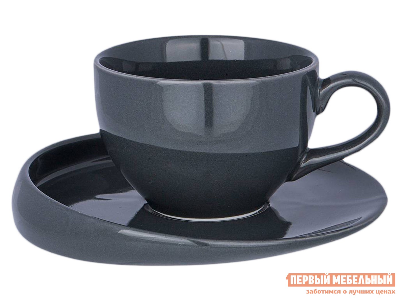 Кружка  Fusion Серый, фарфор