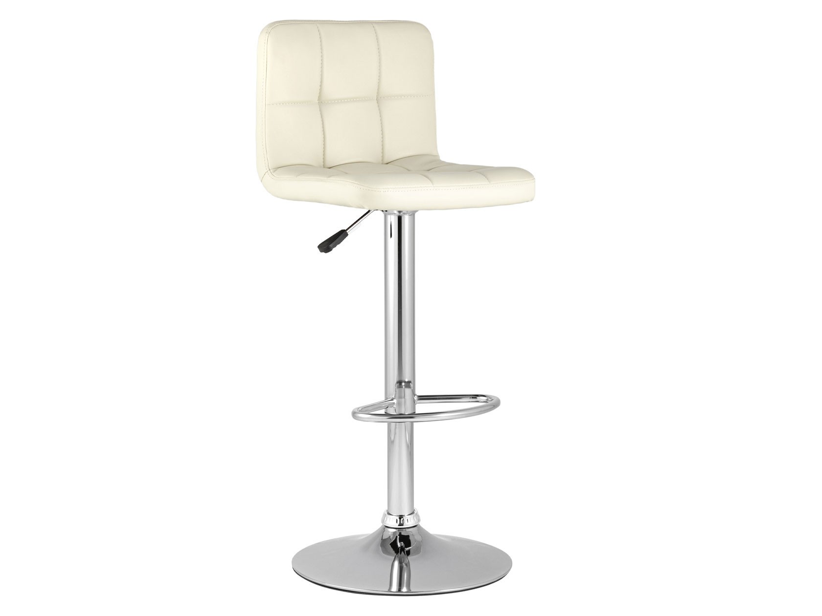 Барный стул  Малави Лайт Бежевый, экокожа / Хром