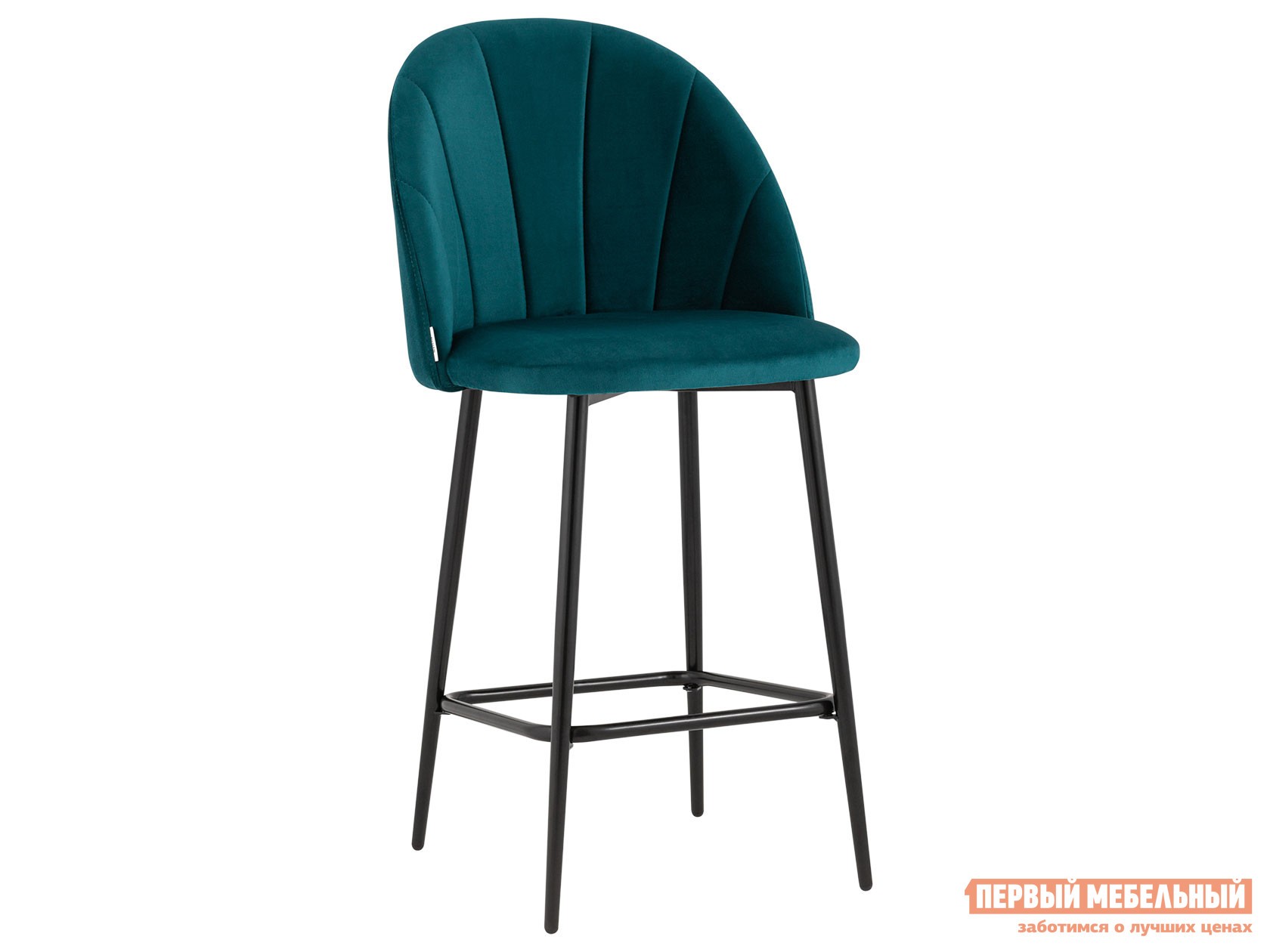 Барный стул  Логан Изумрудный, велюр