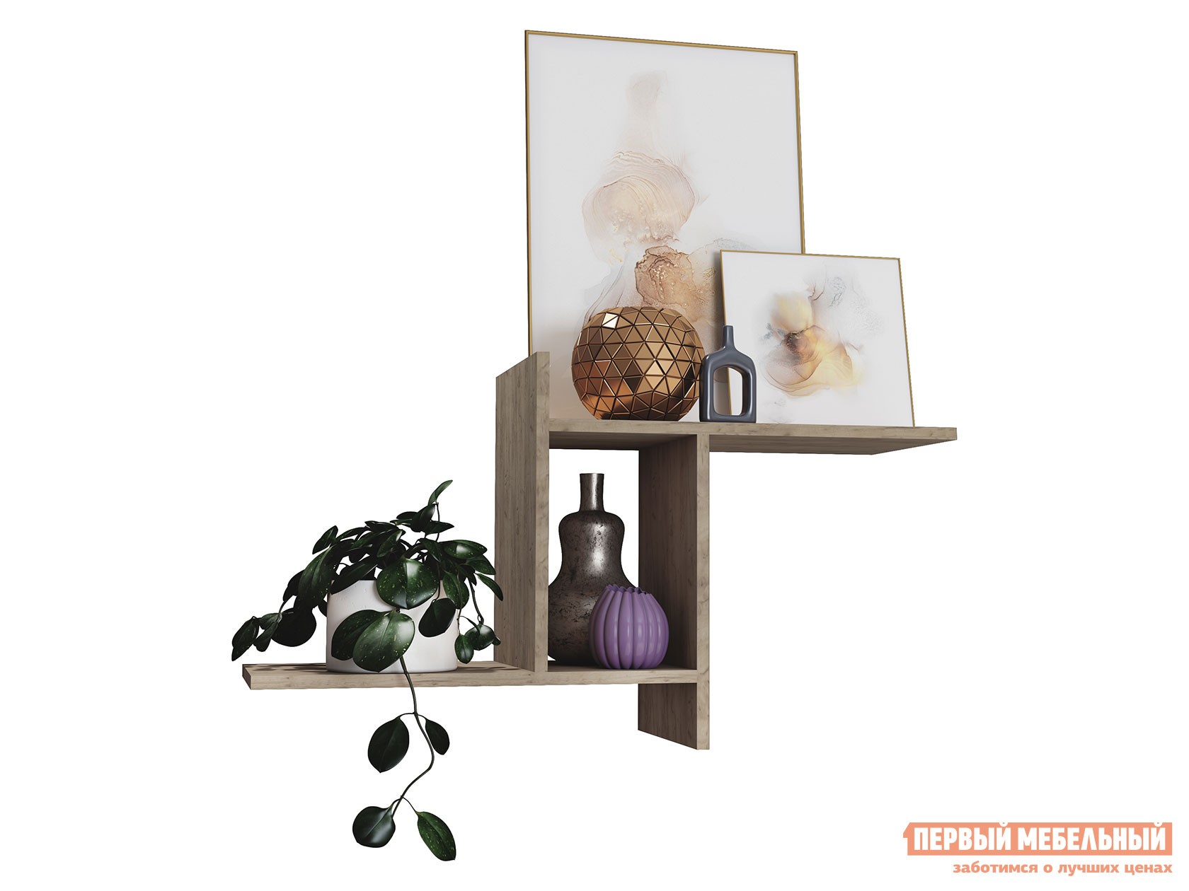 Настенная полка  Некст 240 Дуб Каньон