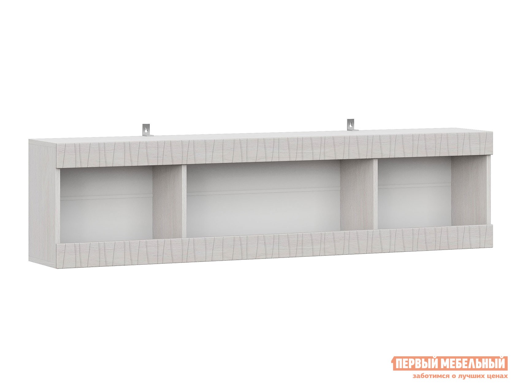 Настенная полка  Гамма Ясень Анкор светлый / Сандал светлый, Ширина 1600 мм