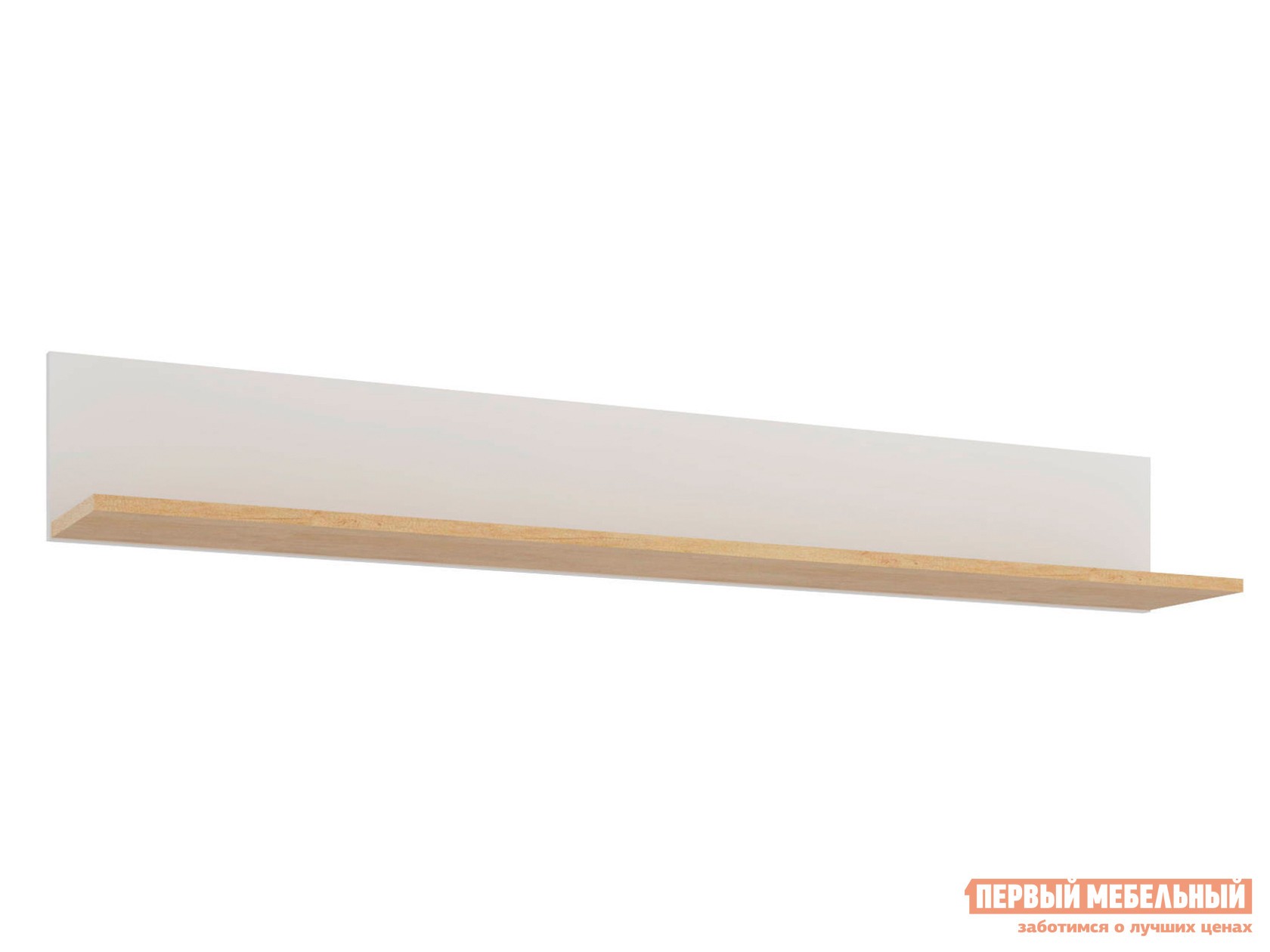 Настенная полка  Кальяри Белый / Дуб небраска