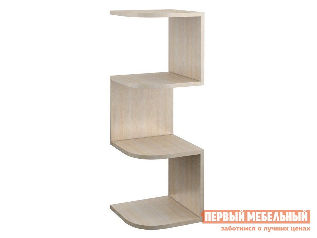 Настенная полка  Снейк-2 Дуб молочный
