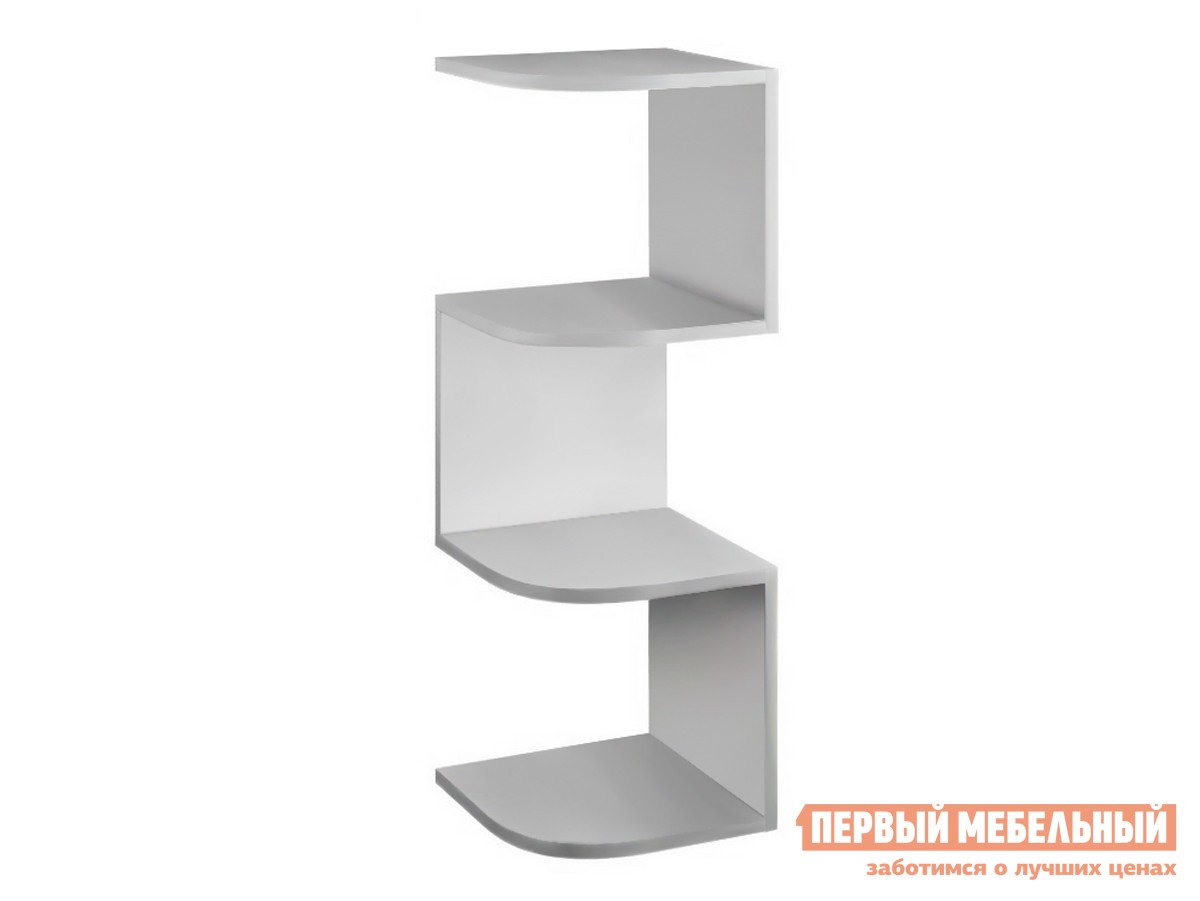 Настенная полка  Снейк-2 Белый