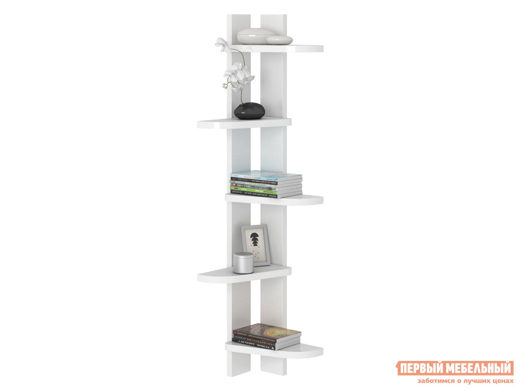 Настенная полка  Эман 2 Белый