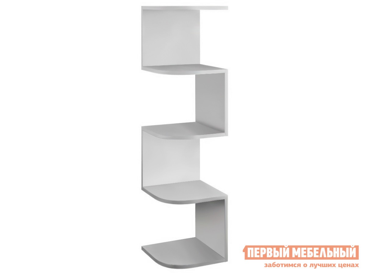 Настенная полка  Снейк-1 Белый