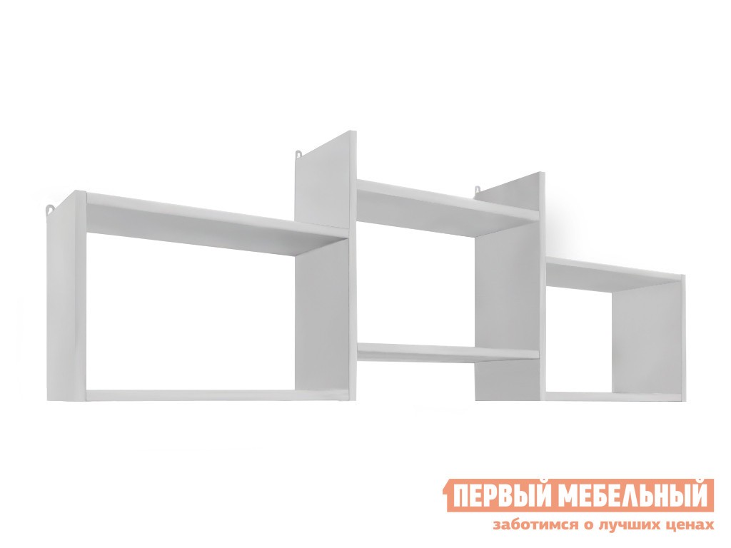 Настенная полка  Куба-6 Белый