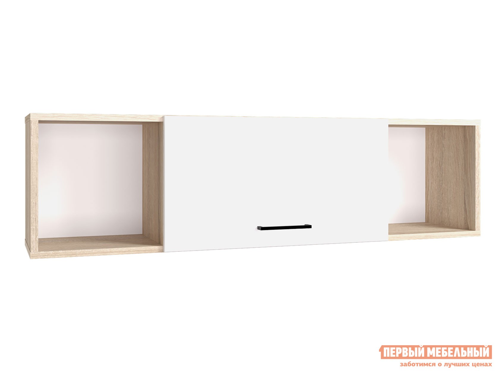 Детская полка  Анталия Дуб Сонома / Белый Софт, Малая