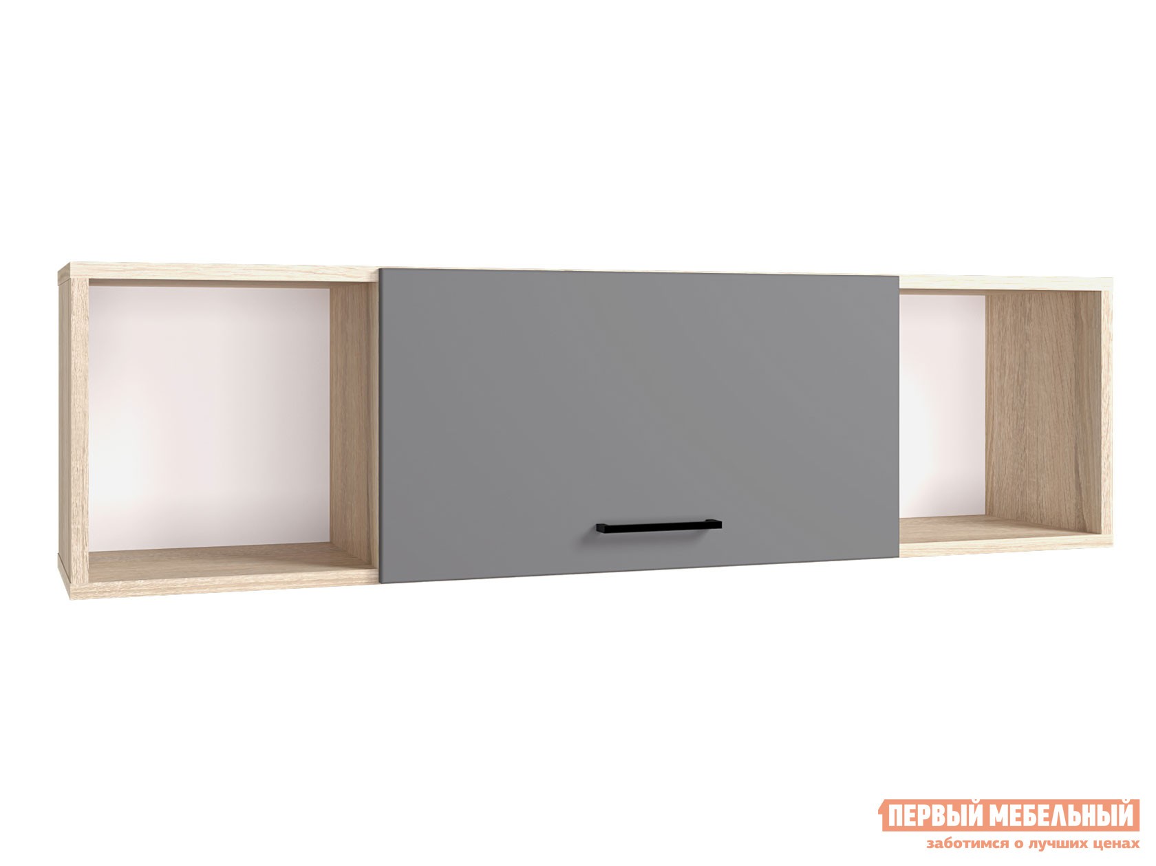 Детская полка  Анталия Дуб Сонома / Графит Софт, Малая