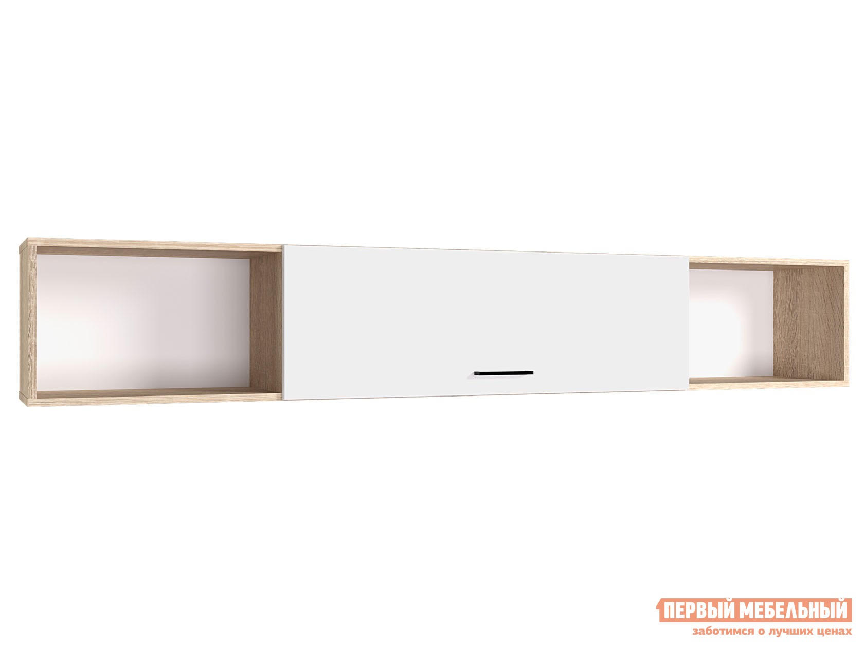 Детская полка  Анталия Дуб Сонома / Белый Софт, Большая