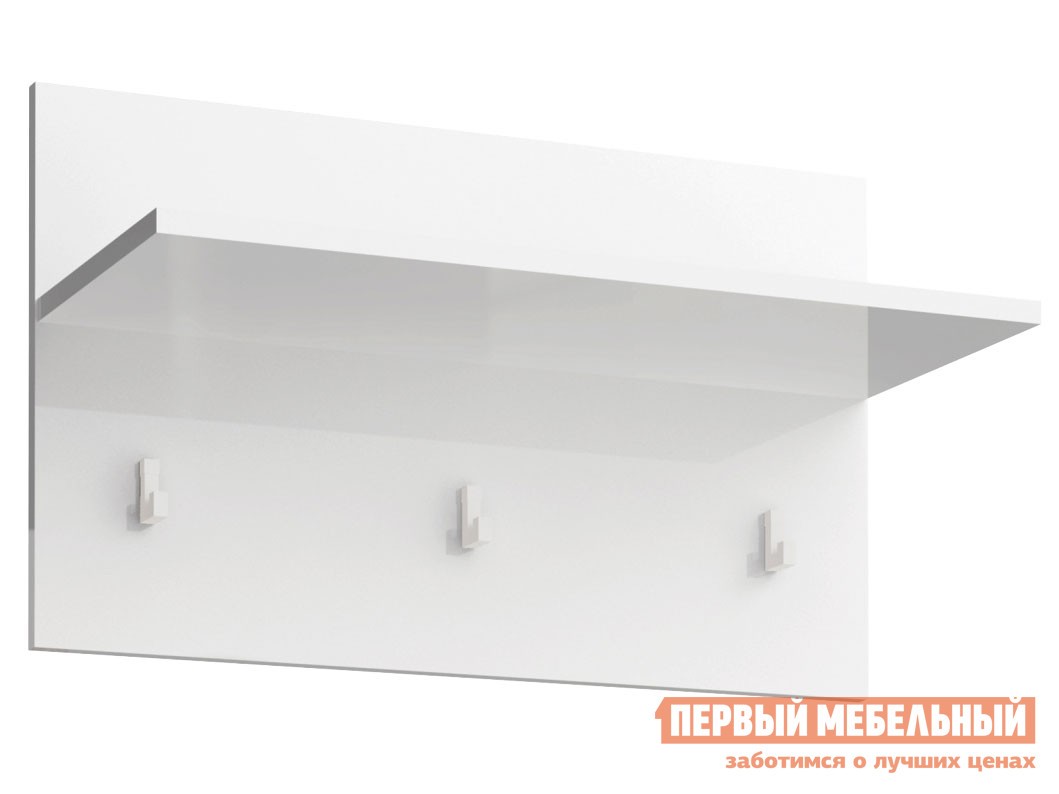 Настенная вешалка  Норд СТЛ.413.06 Белый / Белый глянец