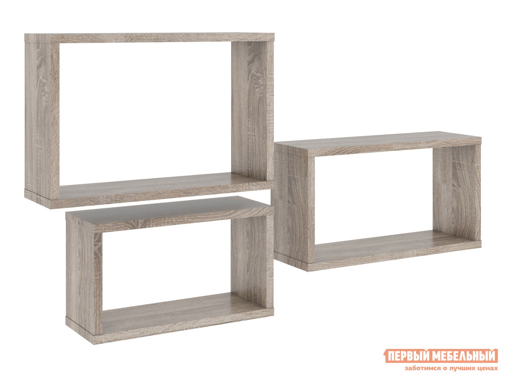 Настенная полка  ПМ-366.22 Дуб Сонома Трюфель