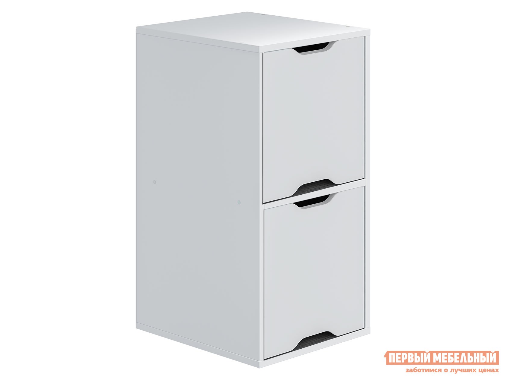 Тумба с ящиками  Юнит С дверцами, Белый