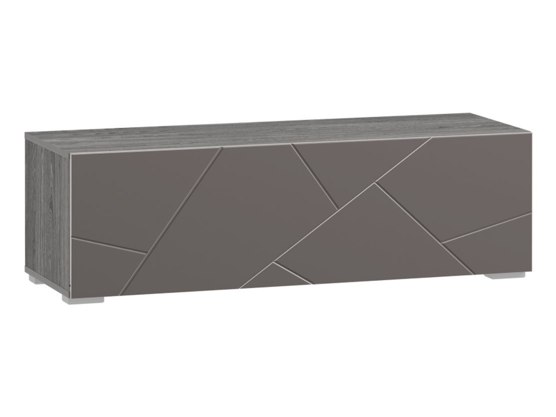 Тумба с ящиками  Суммит Ясень Анкор темный / Софт графит, 1202 мм