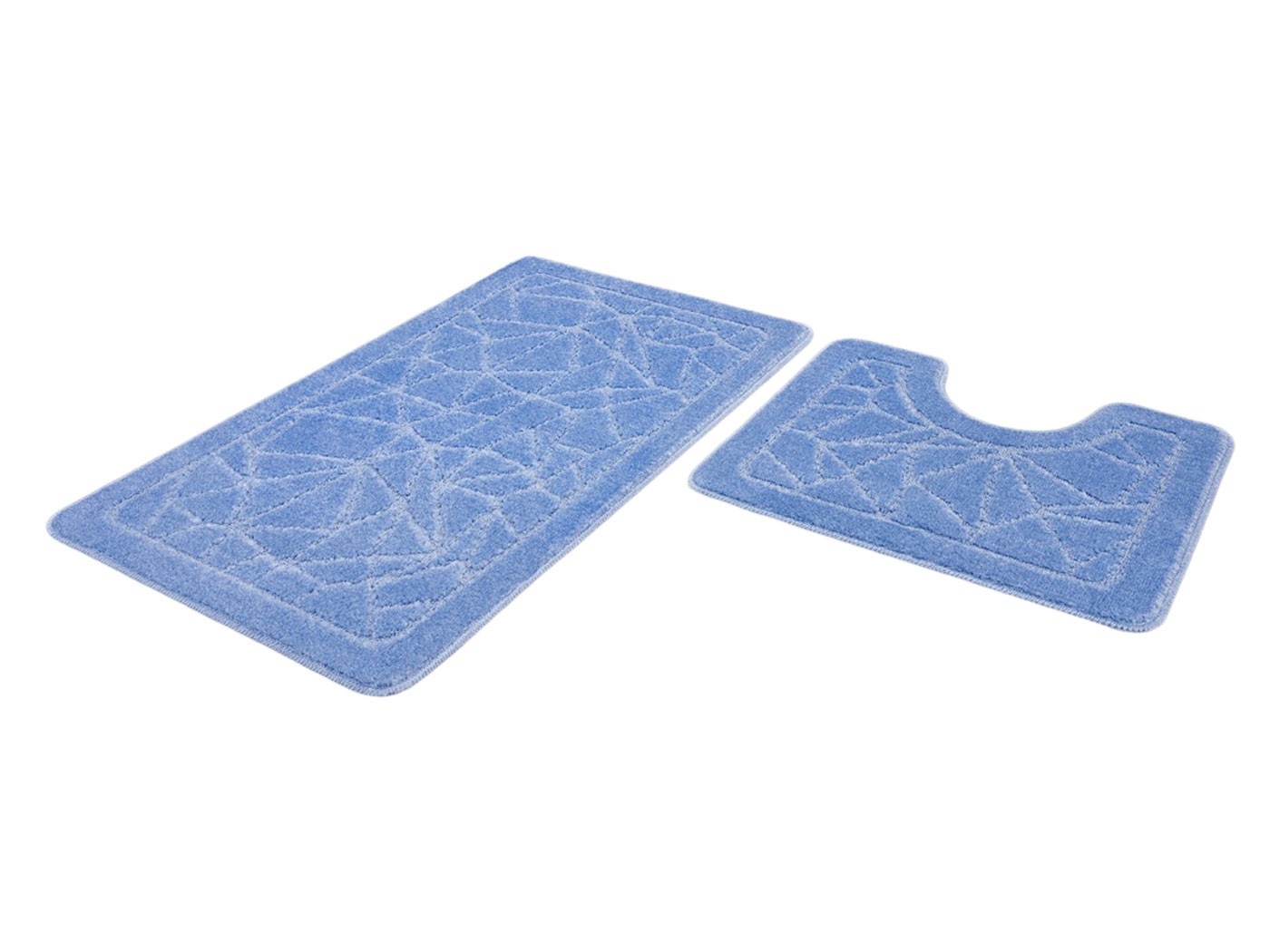 Коврик для ванной  Дуэт Голубой, ворс