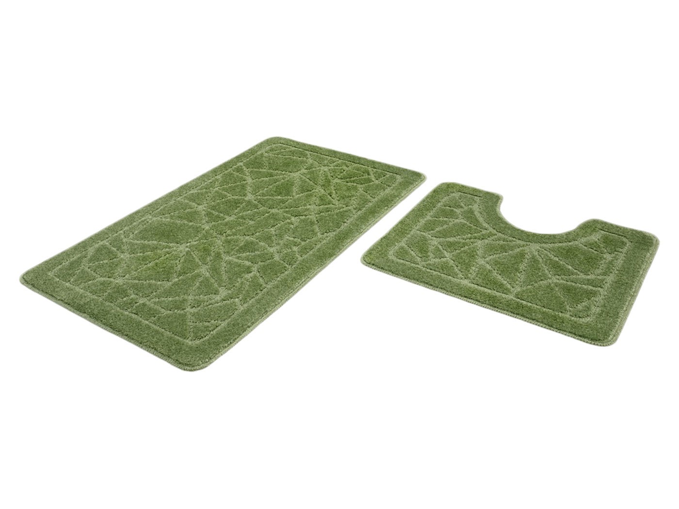 Коврик для ванной  Дуэт Зеленый, ворс