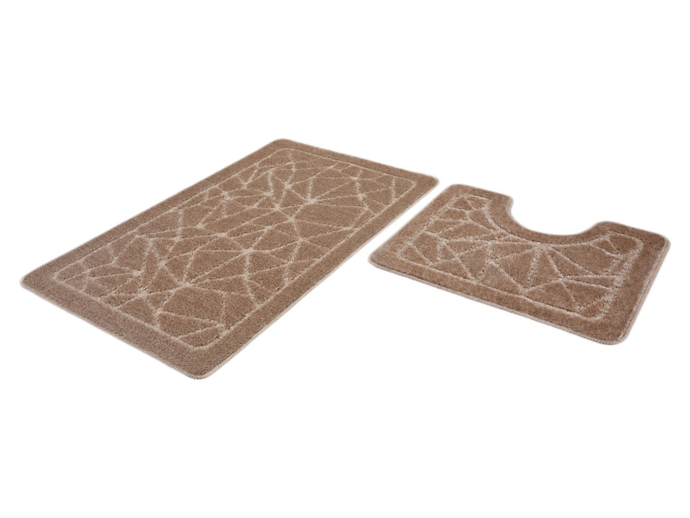 Коврик для ванной  Дуэт Бежевый, ворс