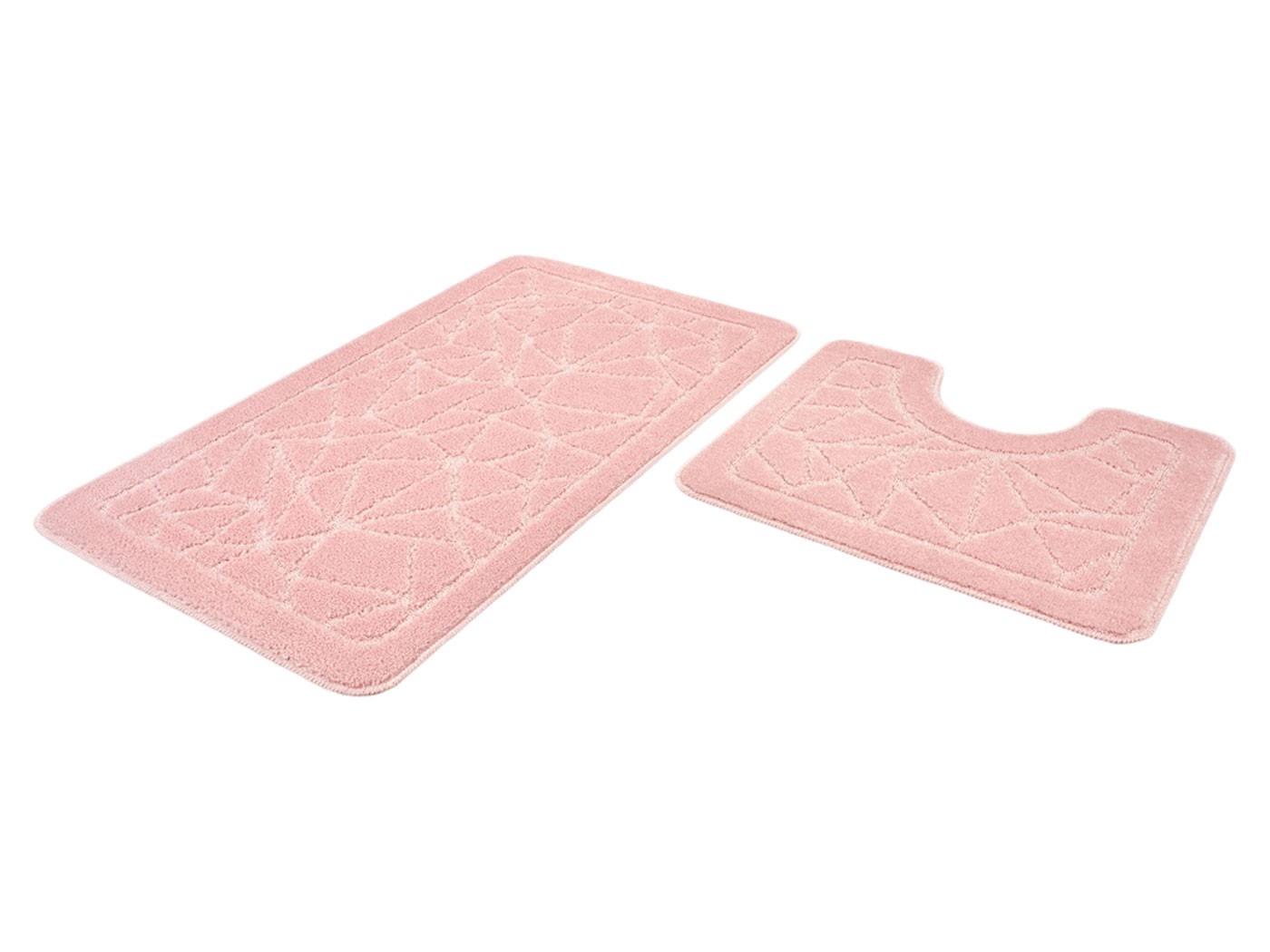 Коврик для ванной  Дуэт Розовый, ворс