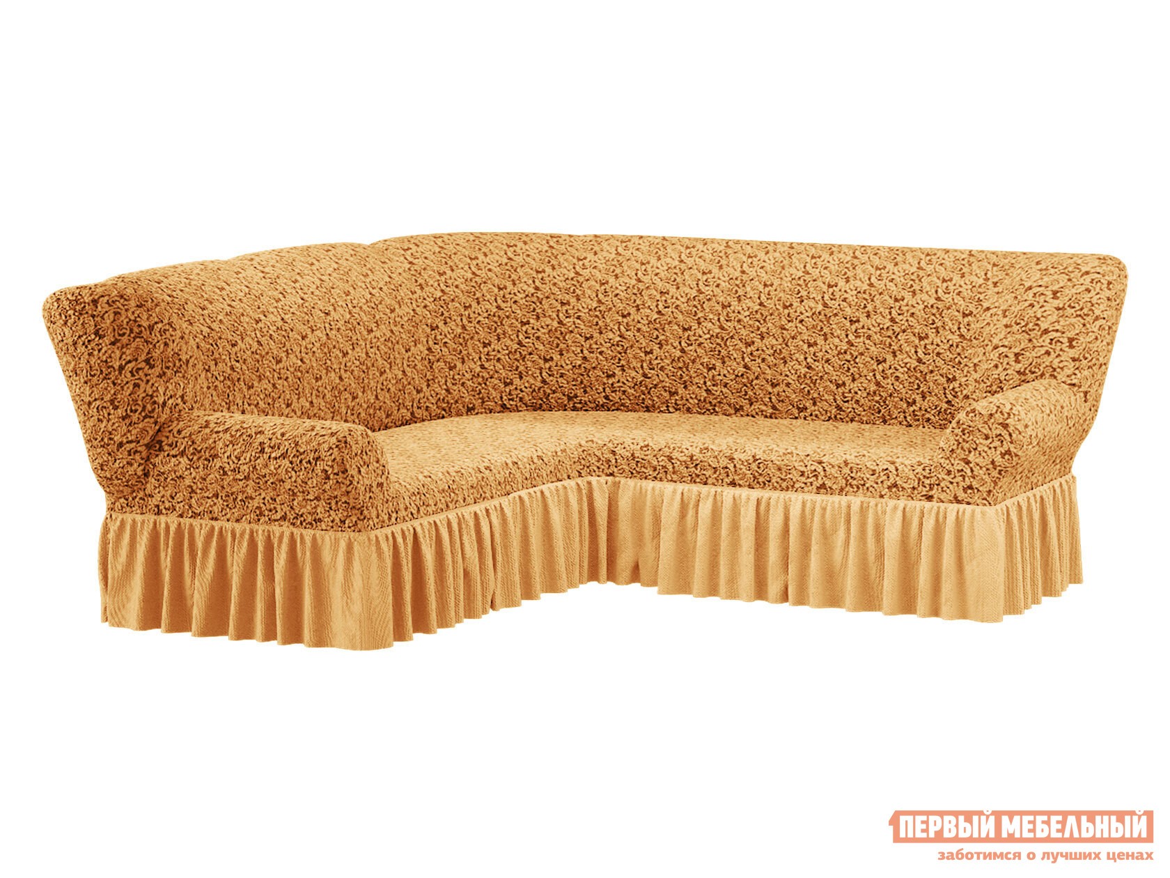 Чехол для мебели  Бургундия 5 Кофе с молоком, жаккард