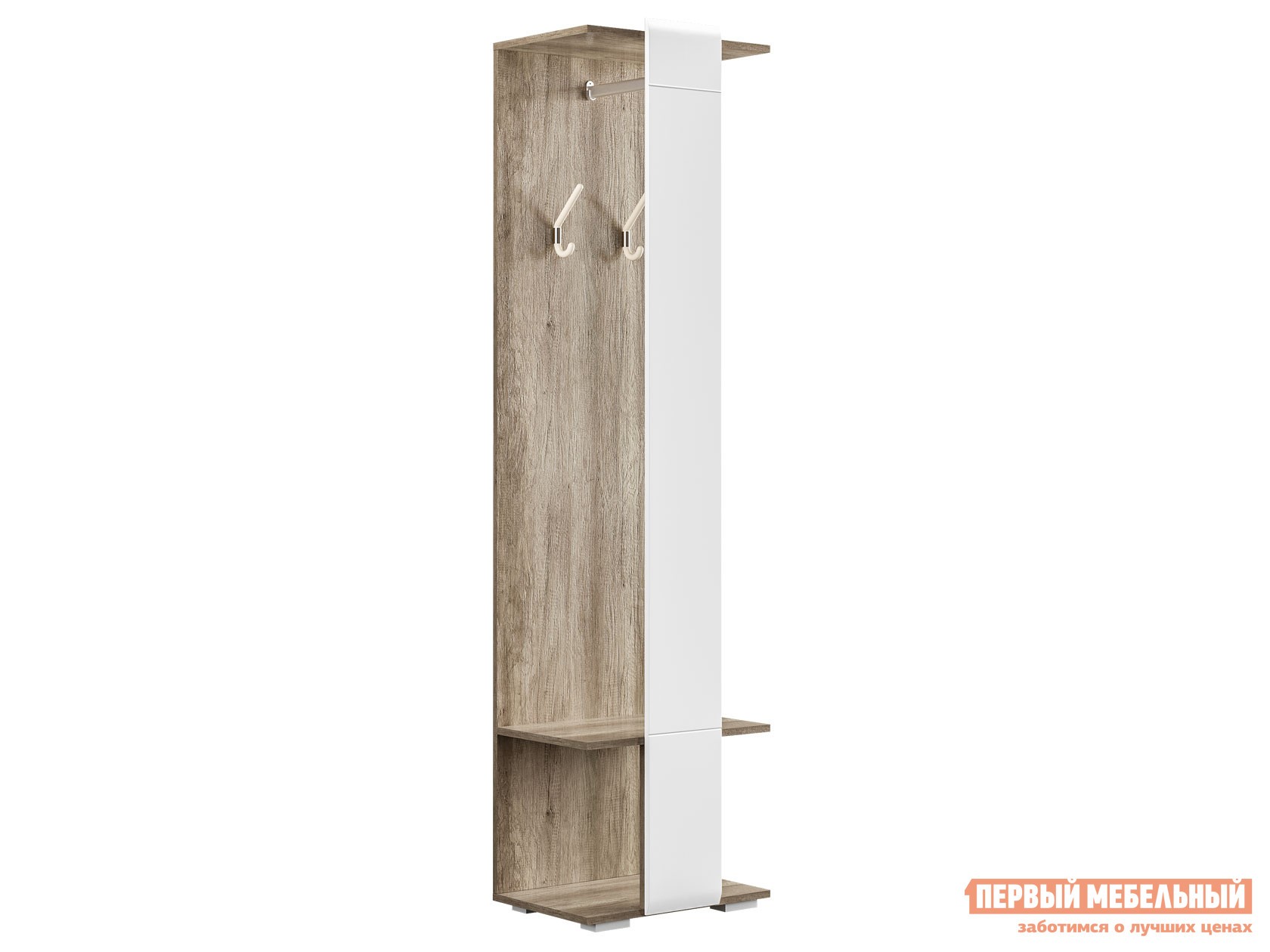 Напольная вешалка  Наоми Дуб Каньон / Белый глянец