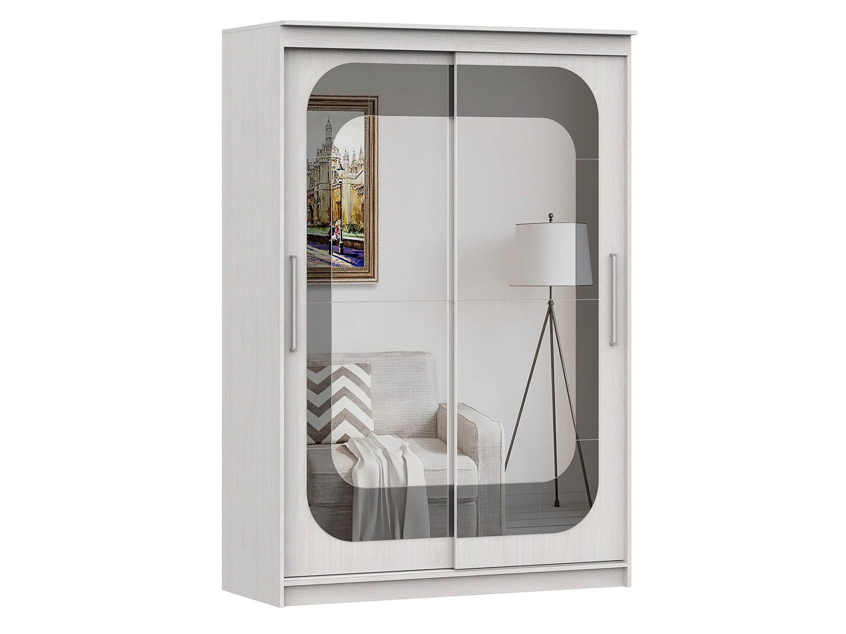 Шкаф-купе  Лагуна 5 Ясень Анкор светлый, 1500 мм